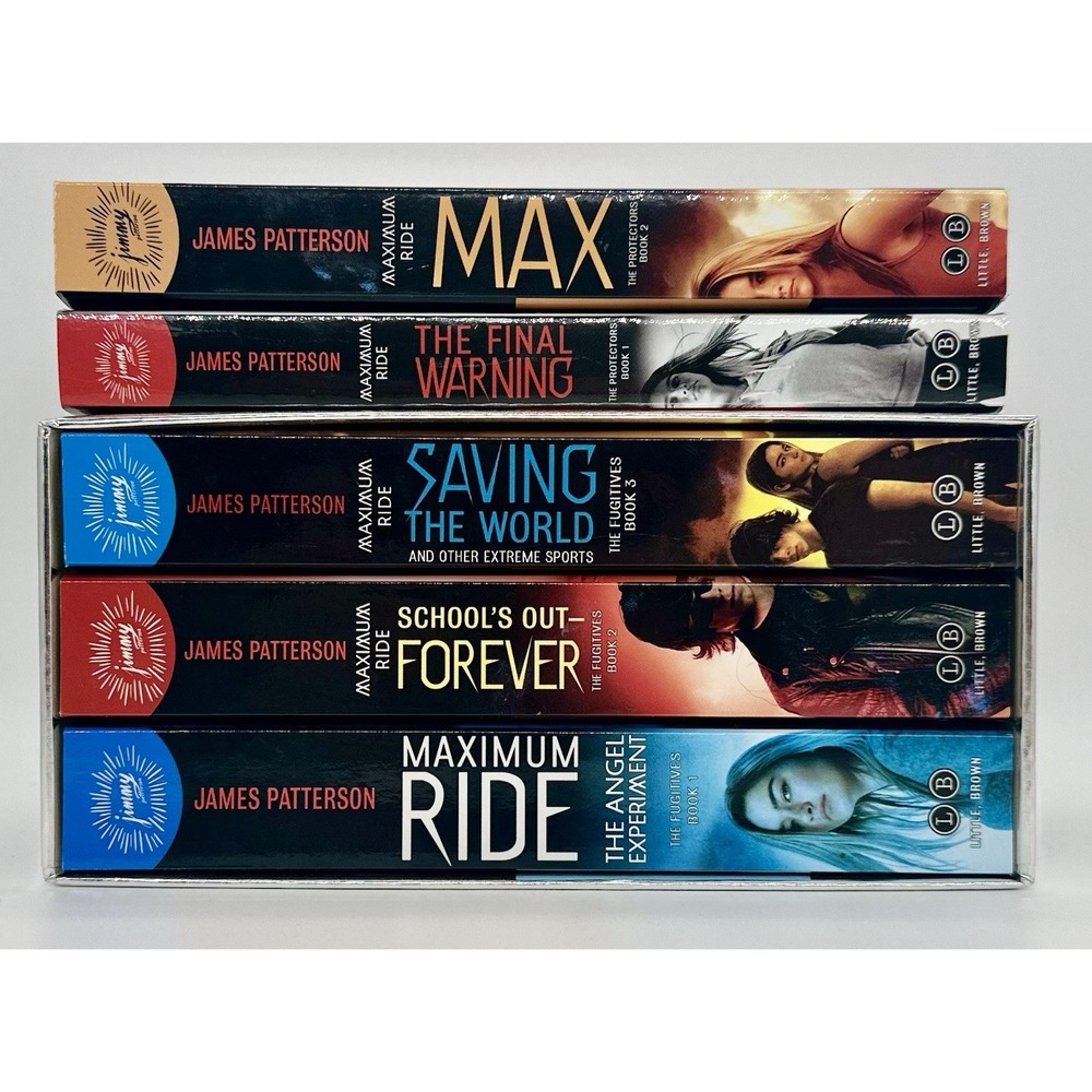James Patterson Maximum Ride Books 1-5 Paperback Lot w Box Set YA Series